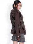 Fleece Belt Jacket