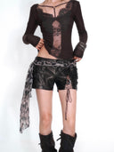 Leopard Strap Shorts