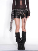 Leopard Strap Shorts