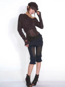 Leather Buckle Knit