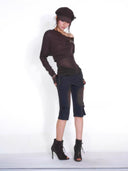 Leather Buckle Knit