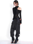 Beaded Asym Knit
