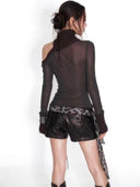 Beaded Asym Knit