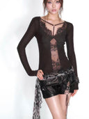 Gem V Lace Top