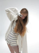 Layer Stripe Hoodie