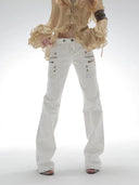 Dirty White Flare Jeans