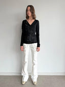 Dirty White Flare Jeans
