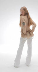 Dirty White Flare Jeans