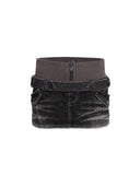 Double Waist Denim Skirt
