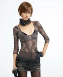 Lace Tie-Dye Bodysuit