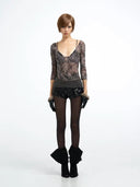 Lace Tie-Dye Bodysuit