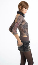 Lace Tie-Dye Bodysuit