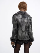 Leopard Shearling Jacket