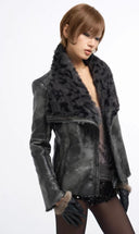Leopard Shearling Jacket