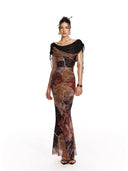 Mermaid Oil Painting Dress image 0