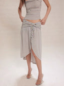 Rhinestone Knitted Halter Set image 1