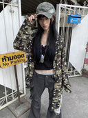 Camouflage Star-Print Hooded Cardigan image 2