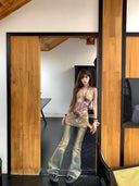Leopard Lace Chiffon Strap Top image 8