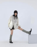 Abstract Face Mask Striped Shirt image 9