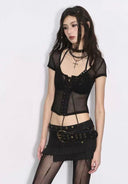 Studded Edge Halter Bra Top image 2