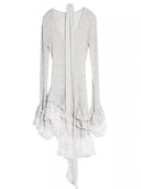 Lace-paneled Knit Slip Dress image 4