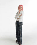 Gemstone Pattern Printed Bell-Bottoms image 11