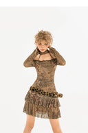 Post-apocalyptic Style Brown Dress image 1