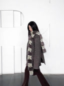 Leopard Print Fur Patchwork Scarf image 5