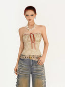 Field Lace Tie Crop image 0