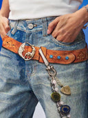 Aura Pearl Chain Jeans image 3