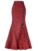 Jacquard High-Waisted Mermaid Skirt image 10