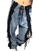 Relaxed Oversized Floor-Sweeping Trousers image 3
