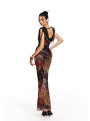 Mermaid Oil Painting Dress image 3