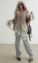 Lace-paneled Knit Slip Dress image 7