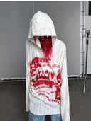 Bloodstained Print Hoodie image 4