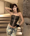 Blue Distressed Loose Pants image 5