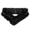 Faux Fur Leather Hybrid Belt image 5