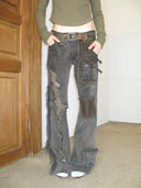 Grunge Bell Bottom Pants image 0