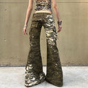 Camouflage Cargo Bell Jeans image 3