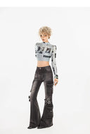 Cargo Flare Jeans image 11