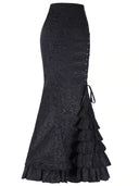 Jacquard High-Waisted Mermaid Skirt image 8