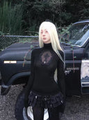 Gothic-style Puffball Mini Shorts image 1