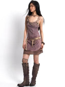 Floral Embroidered Lace Dress (with Belt) image 5