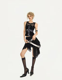 Asymmetric Hem Lace Skirt image 6