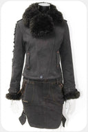 Embroidered Fur-trimmed Suit Set image 6