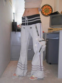 Light Grey Robot Sweatpants image 4