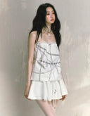 Pearl and Seashell Print Convertible Dress（Convertible Skirt and Strapless Dres） image 7