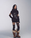 Cable Knit Set with Detachable Sleeve image 13