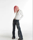 Gemstone Pattern Printed Bell-Bottoms image 10