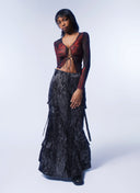 Mesh Lace-Up Short Top image 4